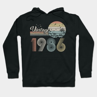 Vintage 1986 Design 34 Years Old 34th birthday Hoodie